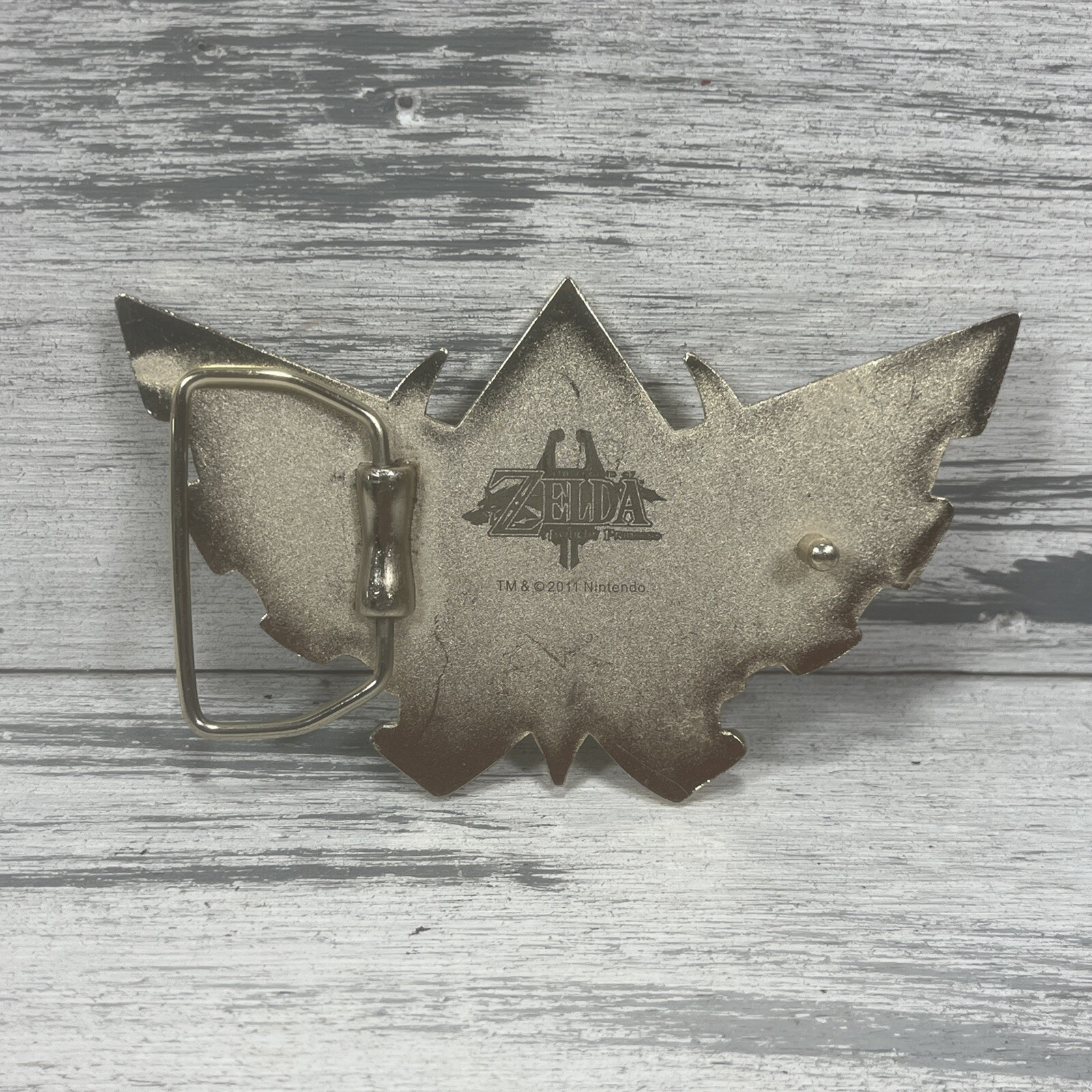 The Legend Of Zelda Twilight Princess Belt Buckle Black Gold 2011 Nintendo