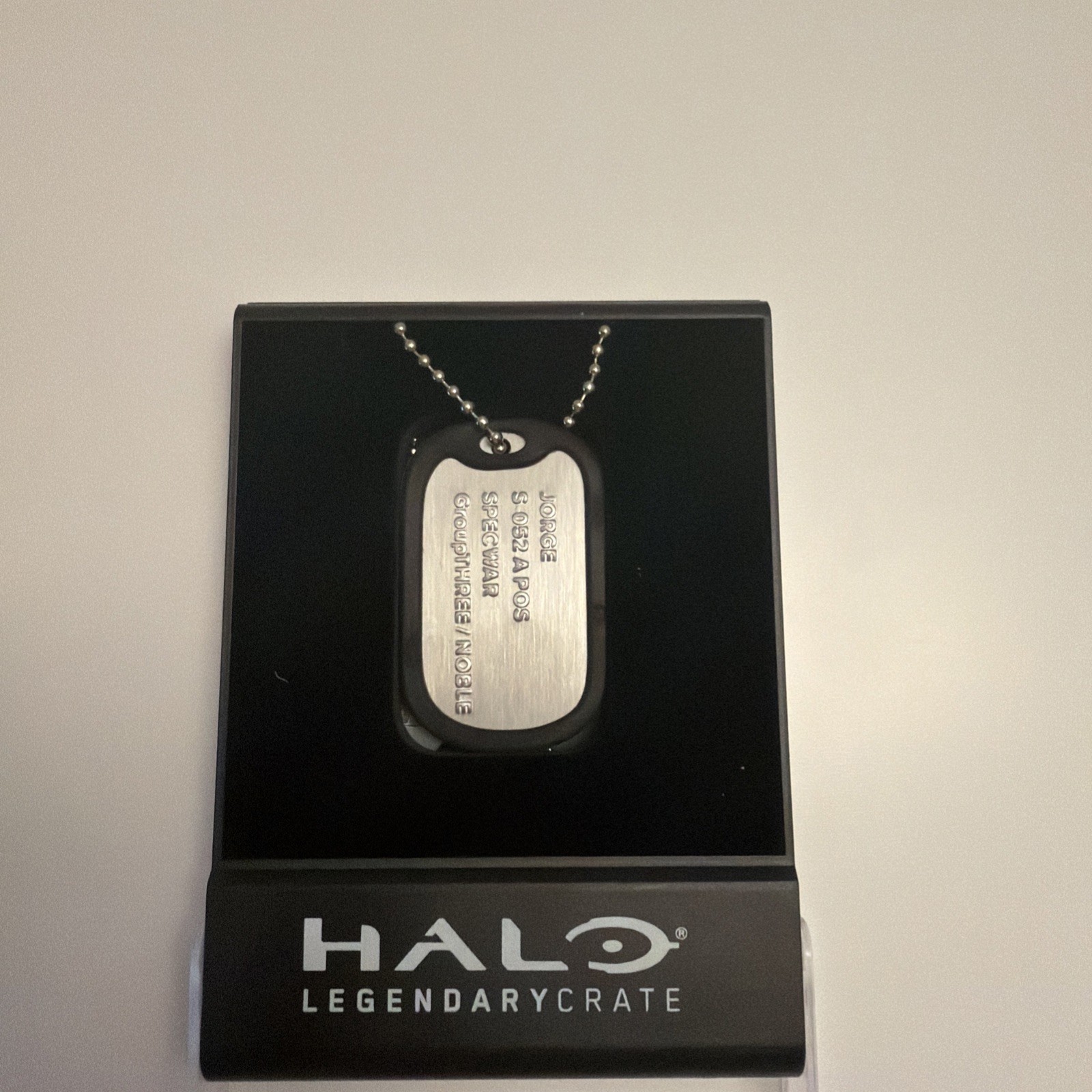 Halo Legendary Loot Crate Jorge Dogtag S-052 A POS SPECWAR Noble 3