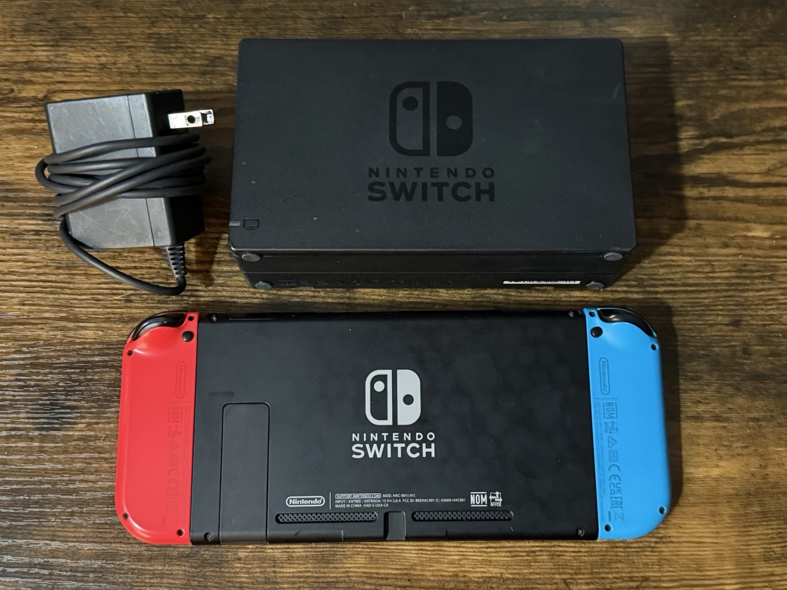 Nintendo Switch with Neon Blue and Neon Red Joy-Con (HAC-001-01)