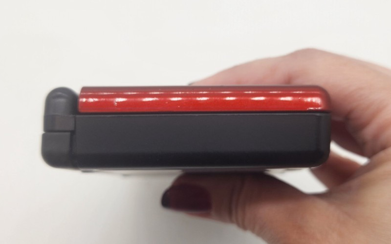 NINTENDO DS LITE USG-001 RED BLACK HANDHELD SYSTEM CONSOLE *FOR PARTS OR REPAIR*