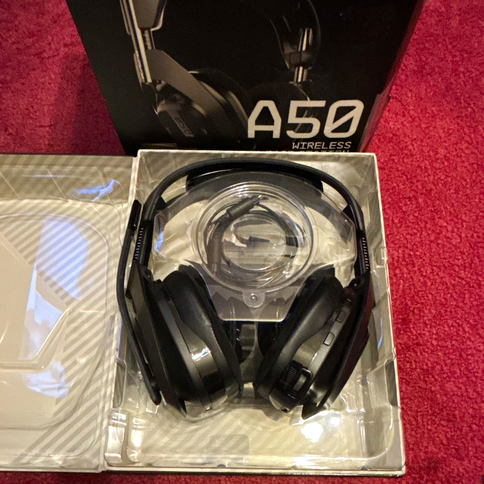 Astro A50 Wireless Gaming Headset w/ Base Station, Black, Gen 4