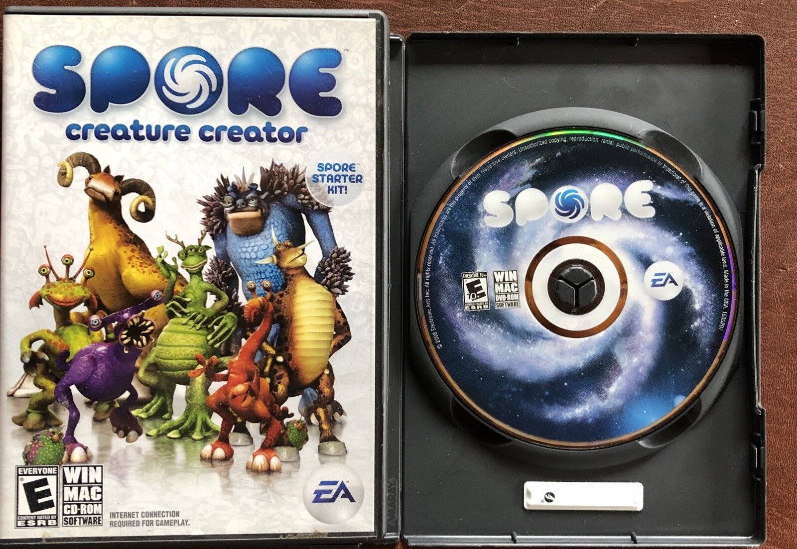 Spore Creature Creator & SPORE- PC/MAC Video Games Lot Of 2