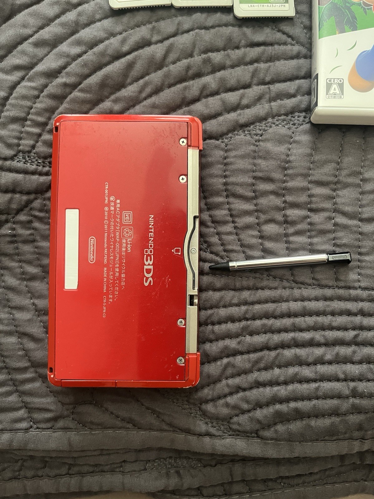 Nintendo 3DS Handheld System Japanese Edition Good Condition Flame Red
