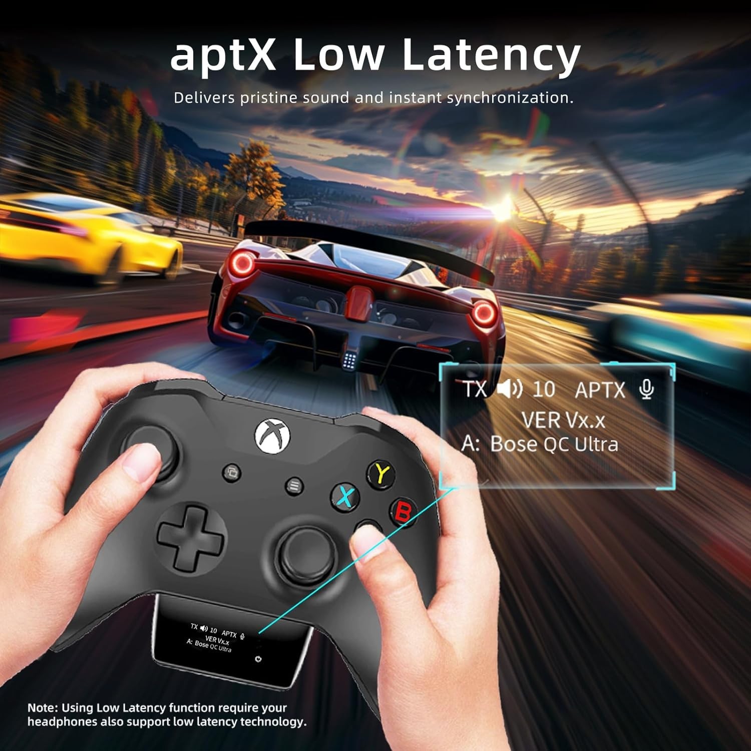 Bluetooth 5.2 Wireless Audio Adapter for Xbox One, Xbox Series X|S and Elite …