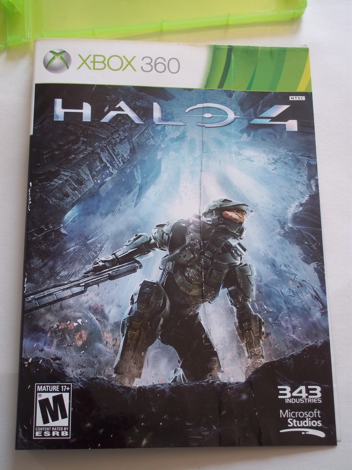 HALO 4 – Rated M – XBOX 360 Game Disc X2 & Case 343 Industries Microsoft Studios