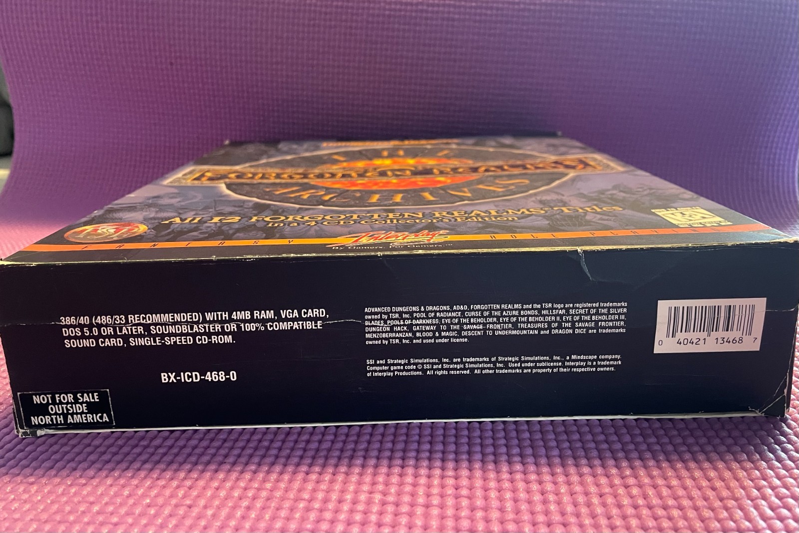 AD&D: Forgotten Realms The Archives Big Box 12 PC games on 4 CDs CIB