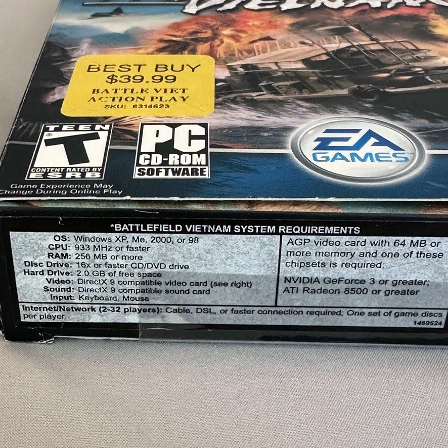 Battlefield Vietnam PC CD-ROM Big Box EA Games 2004 Complete w Manual