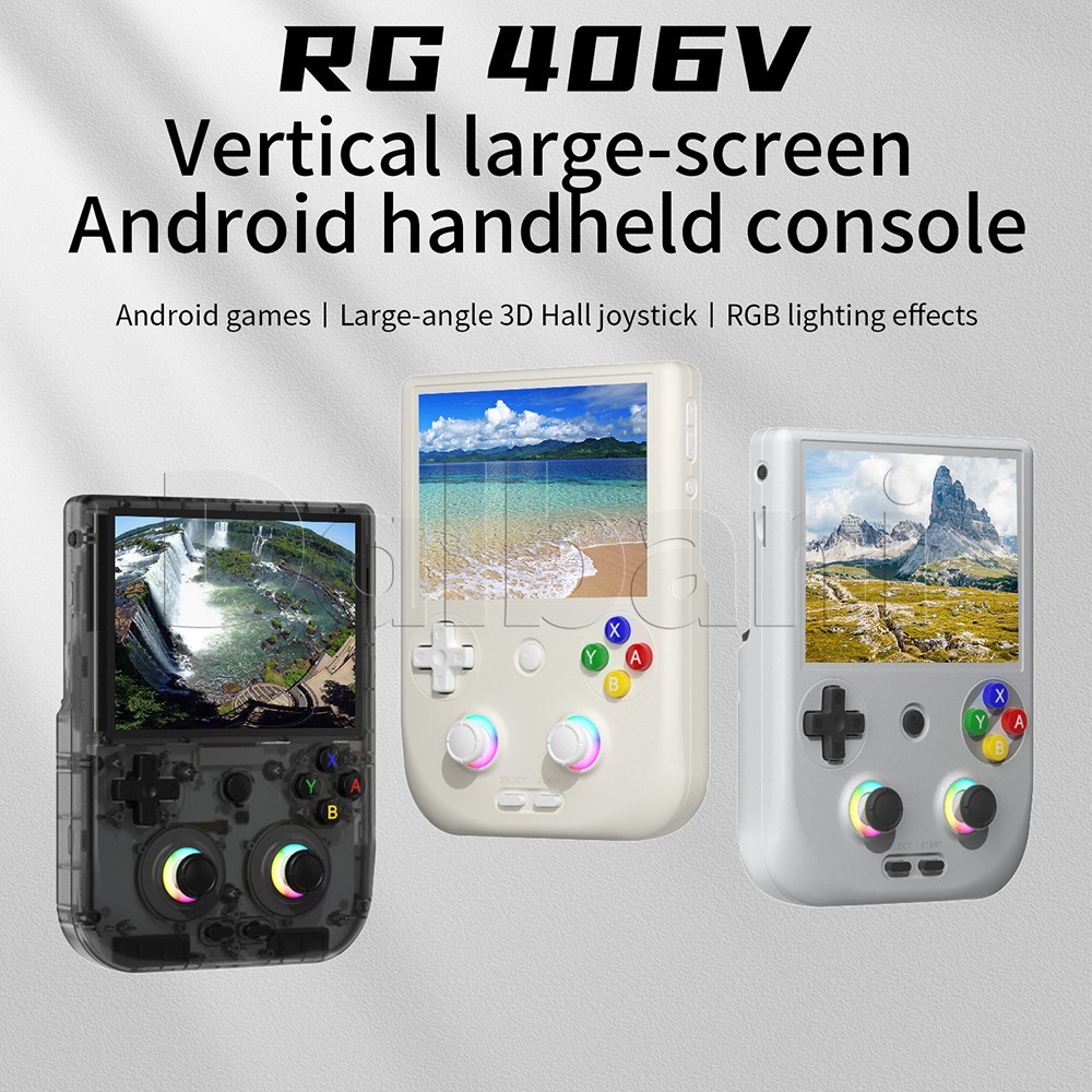 RG406V Anbernic White Retro Handheld Game Console Android 13 WIFI 4-inch 256GB