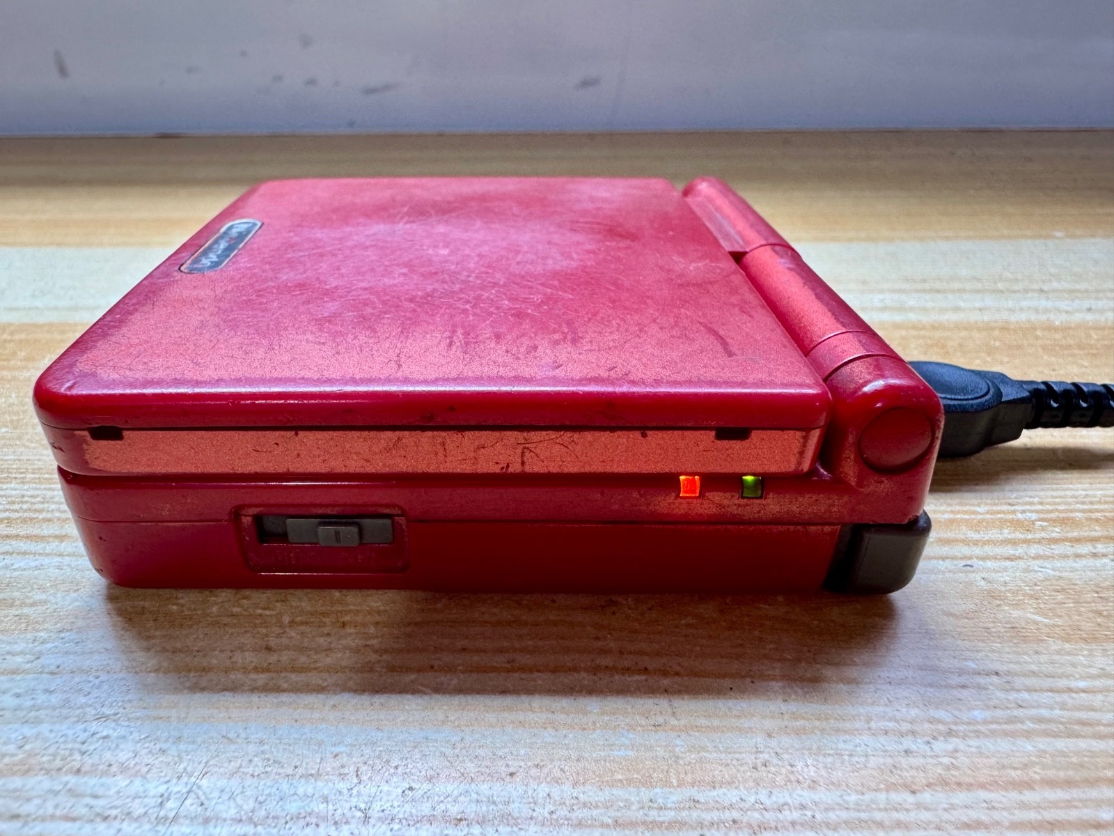 Nintendo Gameboy Advance SP AGS101 Flame Crimson Red Handheld System Console