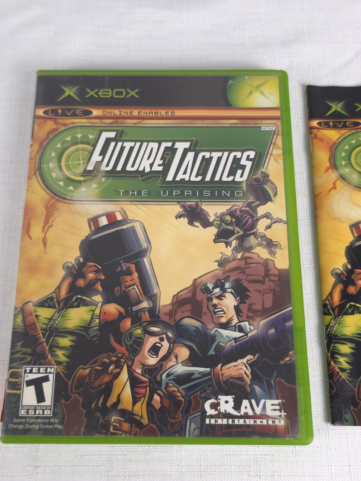 Future Tactics: The Uprising (Microsoft Xbox, 2004) Complete CIB Tested Working