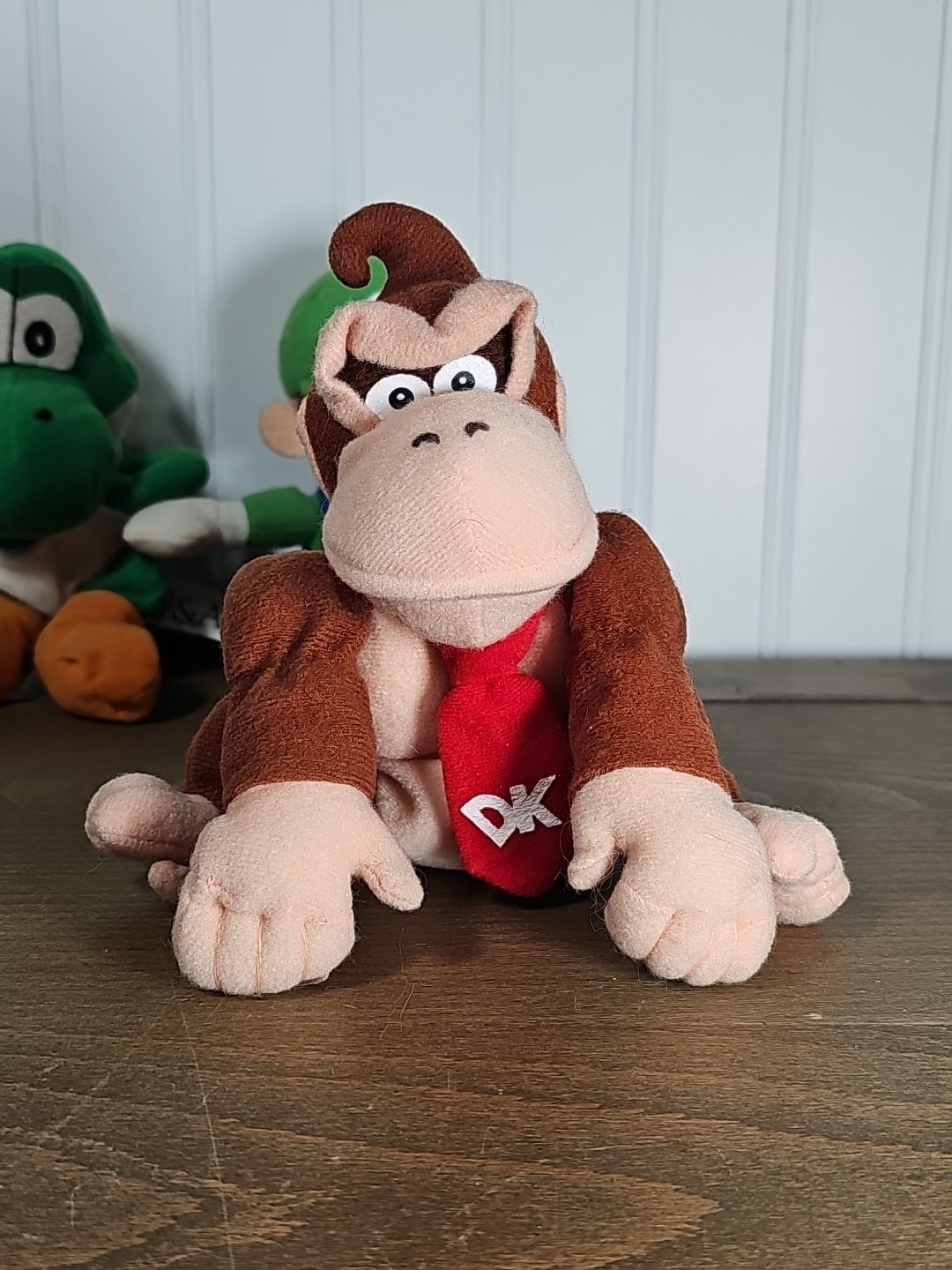 Vintage Nintendo 64 Luigi, Yoshi & Donkey Kong Beanbag Plush (BD&A, 1997)