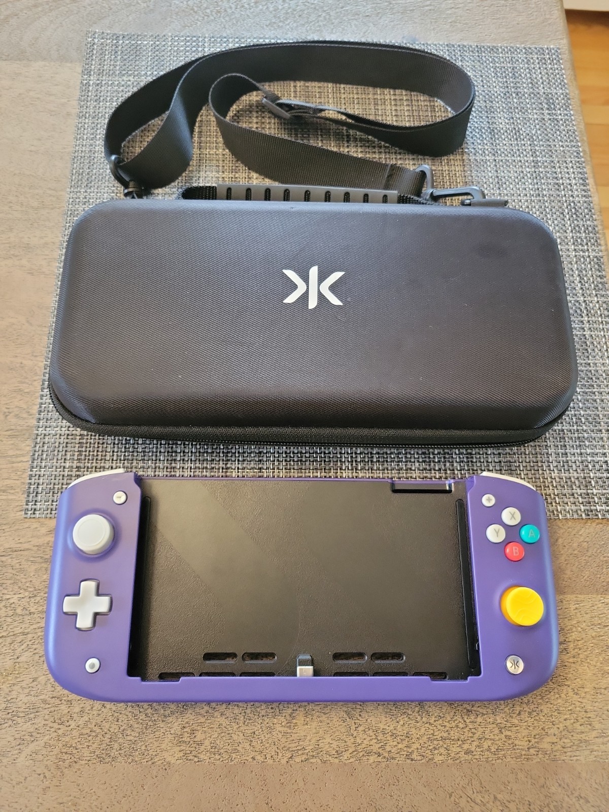 CRKD Nitro Deck Nintendo Switch Travel Case Purple Hard Shell Kickstand CK3210