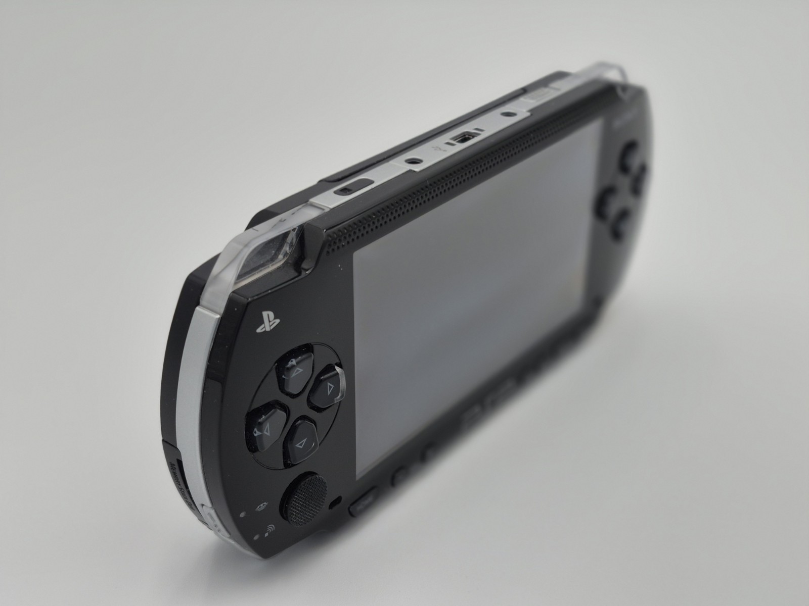 Sony PSP-1001 Black Handheld Console Bundle w/ Adapter, USB, Case UMD NTSC