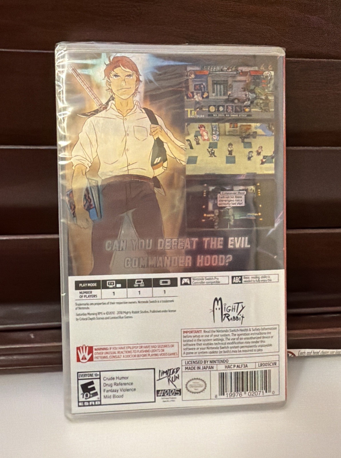 Saturday Morning RPG Nintendo Switch Foil Cover Exclusive Brand New LRG Employee