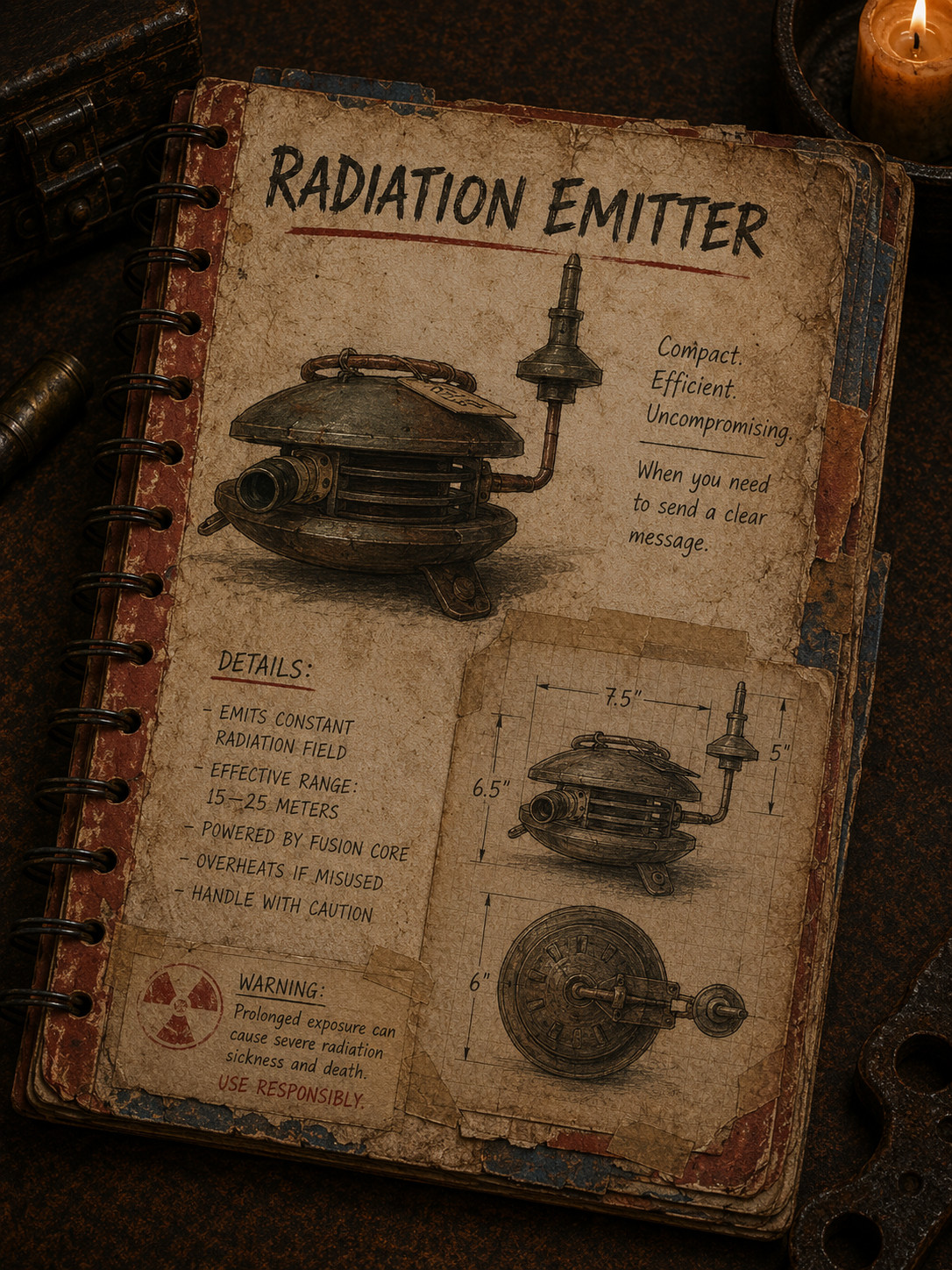 PS4 / PS5 – fallout 76 plan: radiation emitter