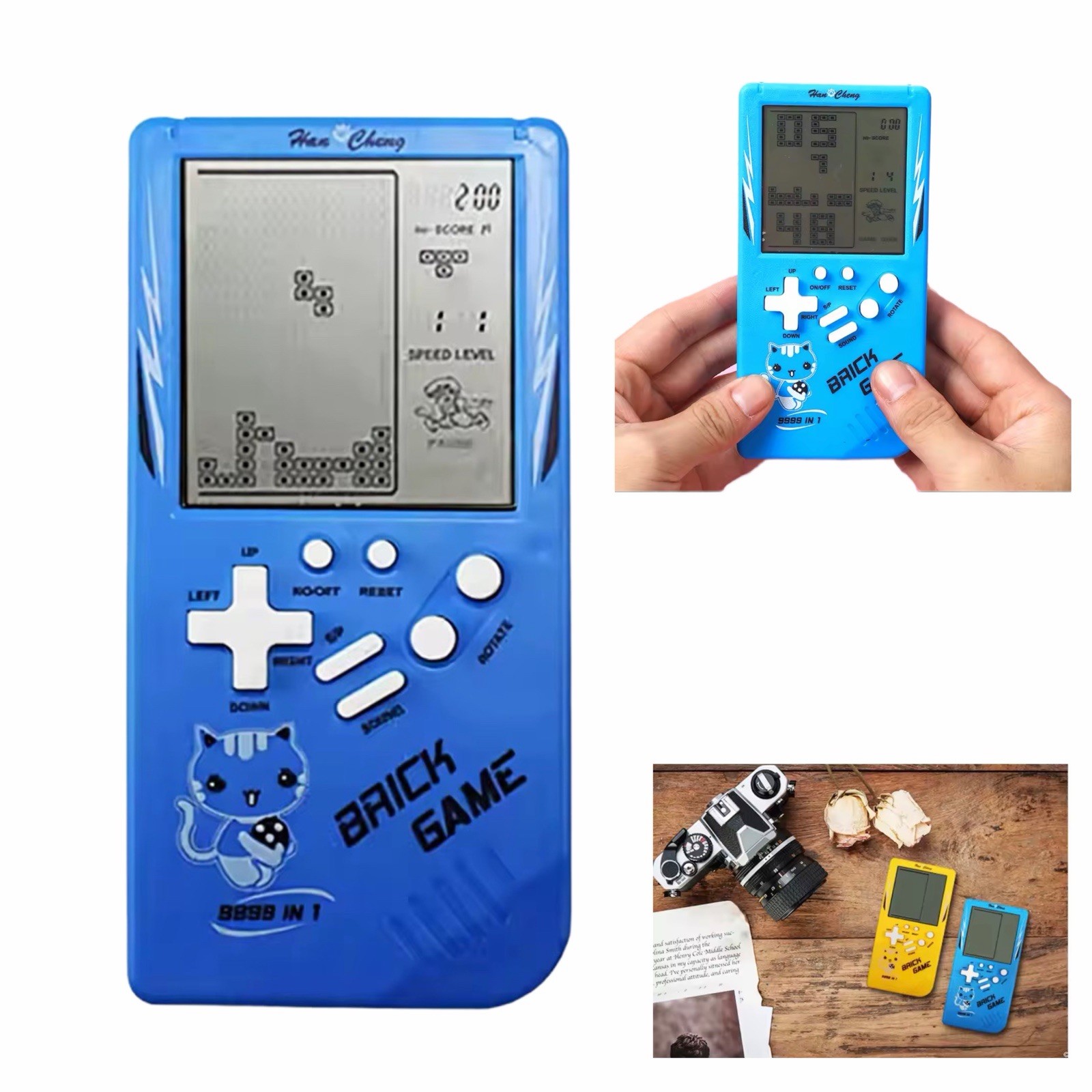 Retro 3.5” LCD Handheld Game Console 23 Classic Games Portable Battery Powered