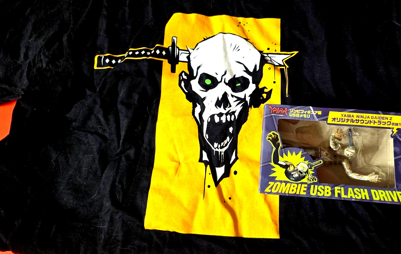 Yaiba Ninja Gaiden Z Zombie Digital USB Press Media Kit T-Shirt Flash Drive Swag