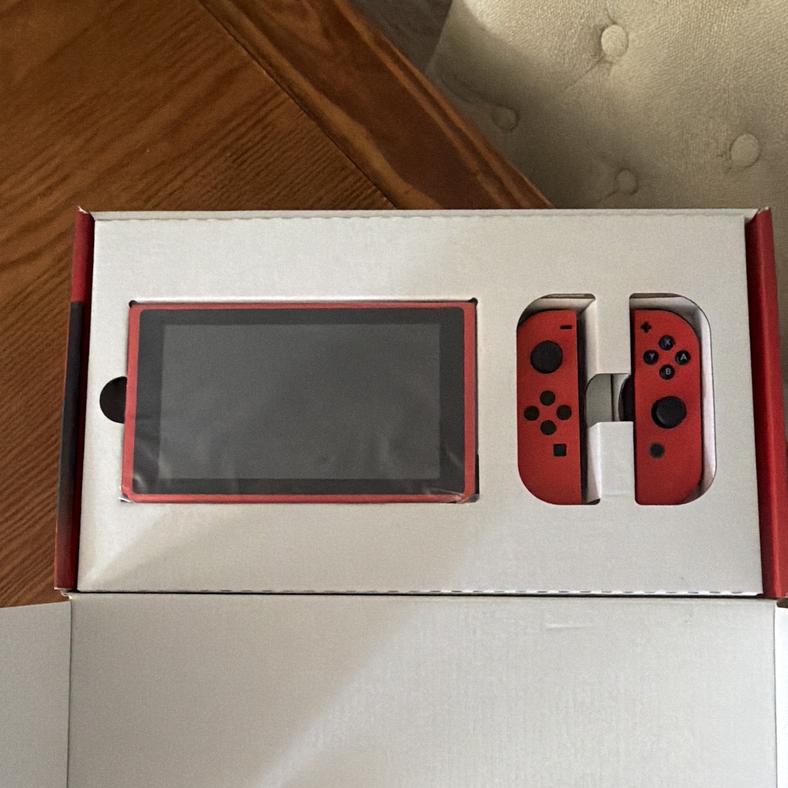 Nintendo Switch Console Red/Blue Handheld System w/ Carrying Case