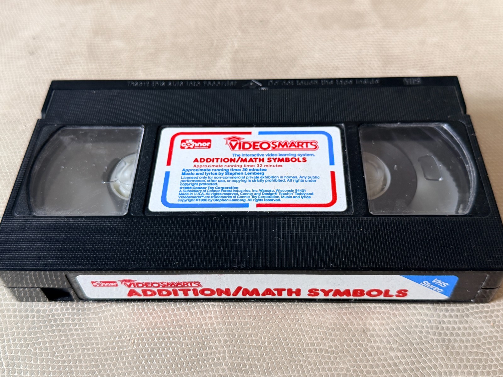 Vintage 1989 Connor Toy Video Phone from Videosmarts with 5 VHS Tapes – UNTESTED