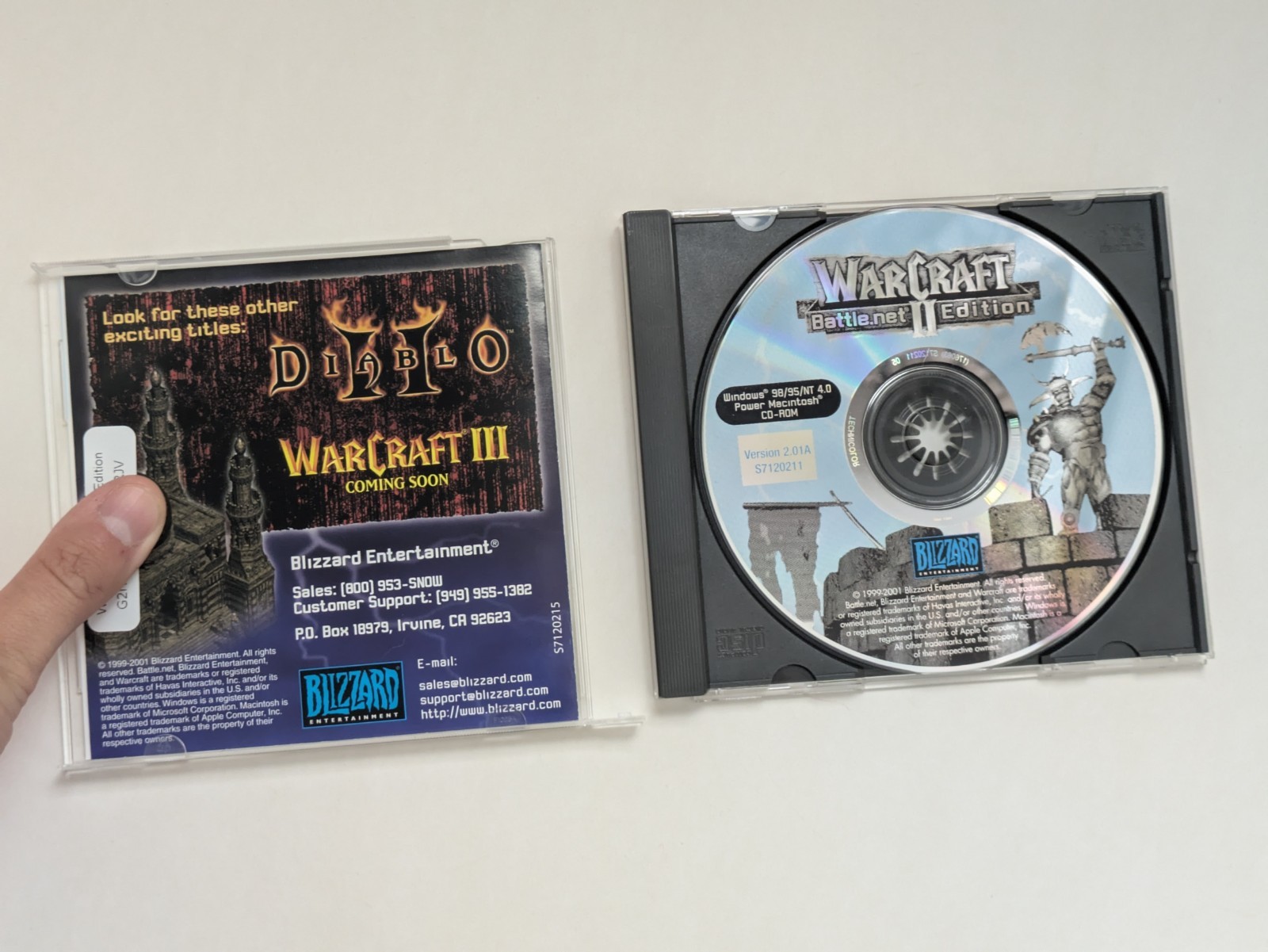 WarCraft II 2 Battle Chest (Windows/Mac, 1999) Big Box – Incomplete – Read