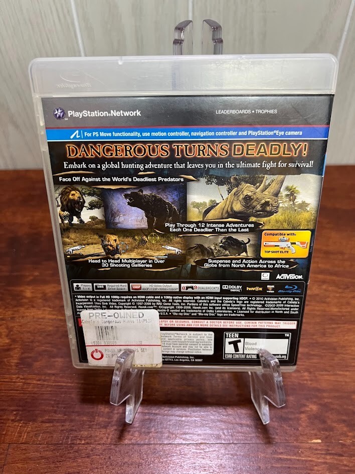 Cabela’s Dangerous Hunts 2011 Play Station 3 PS3 – Complete CIB Tested