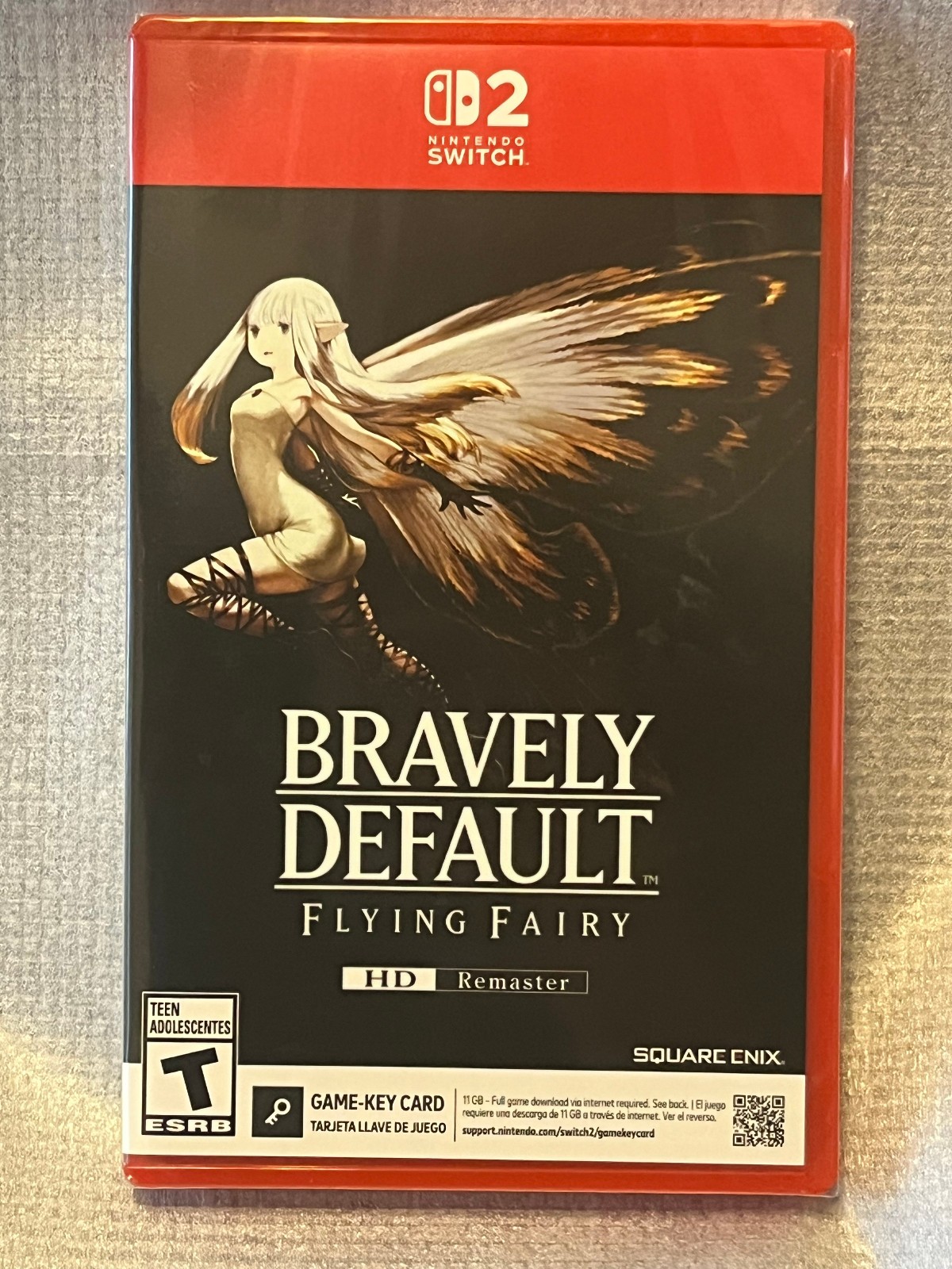 Bravely Default Flying Fairy Remaster Nintendo Switch 2 Game-Key Card Brand NEW