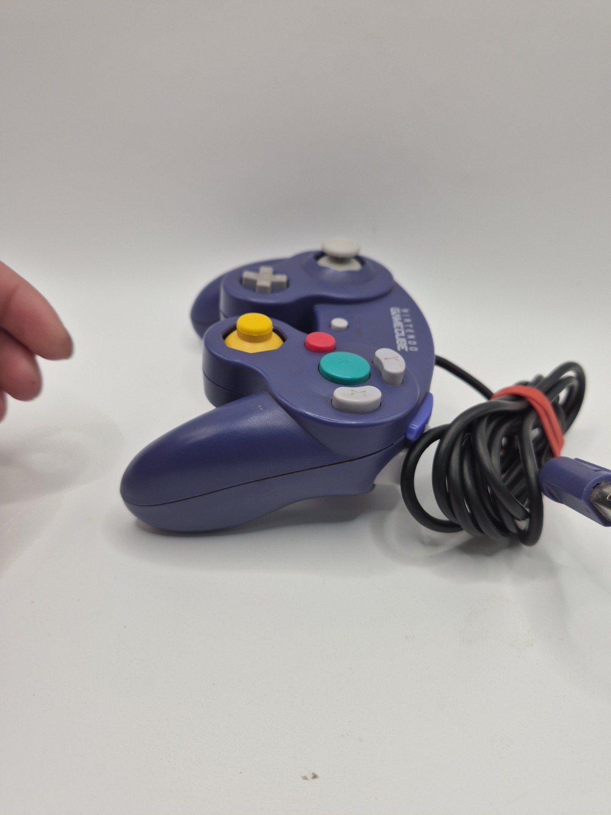 Official Nintendo GameCube Controller Pad NGC DOL-003 Indigo Purple Tested Mint