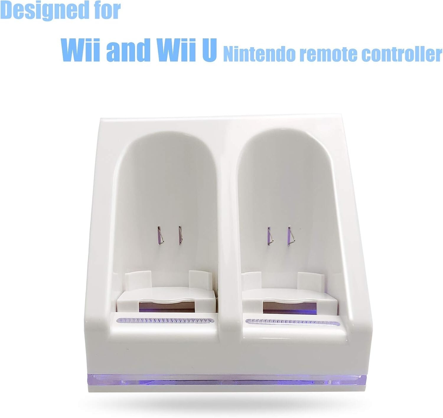 2/4 Rechargeable Batteries Pack+ Charger Dock For Nintendo Wii Remote Controller