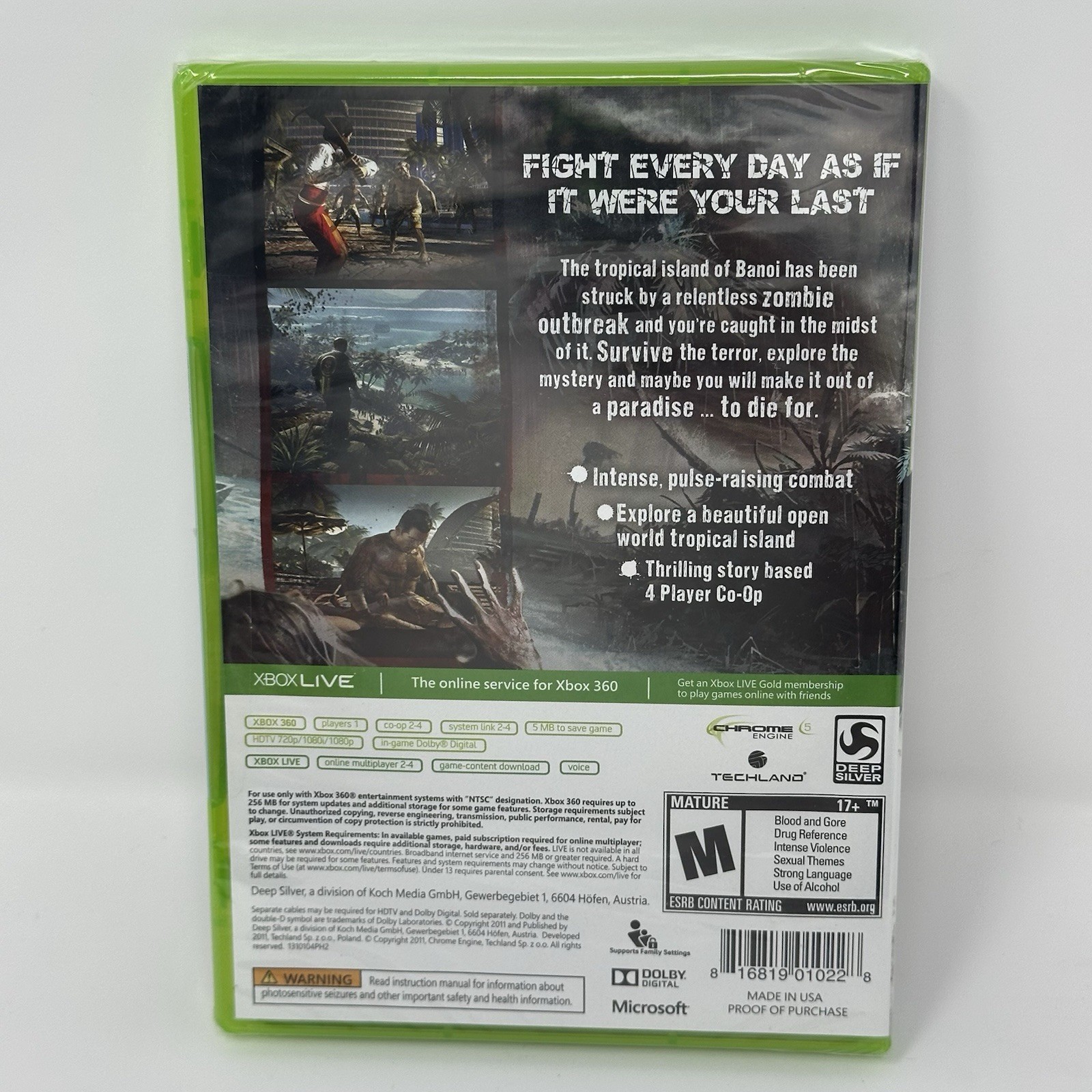 Dead Island — Game of the Year Edition (Microsoft Xbox 360, 2012) New Sealed