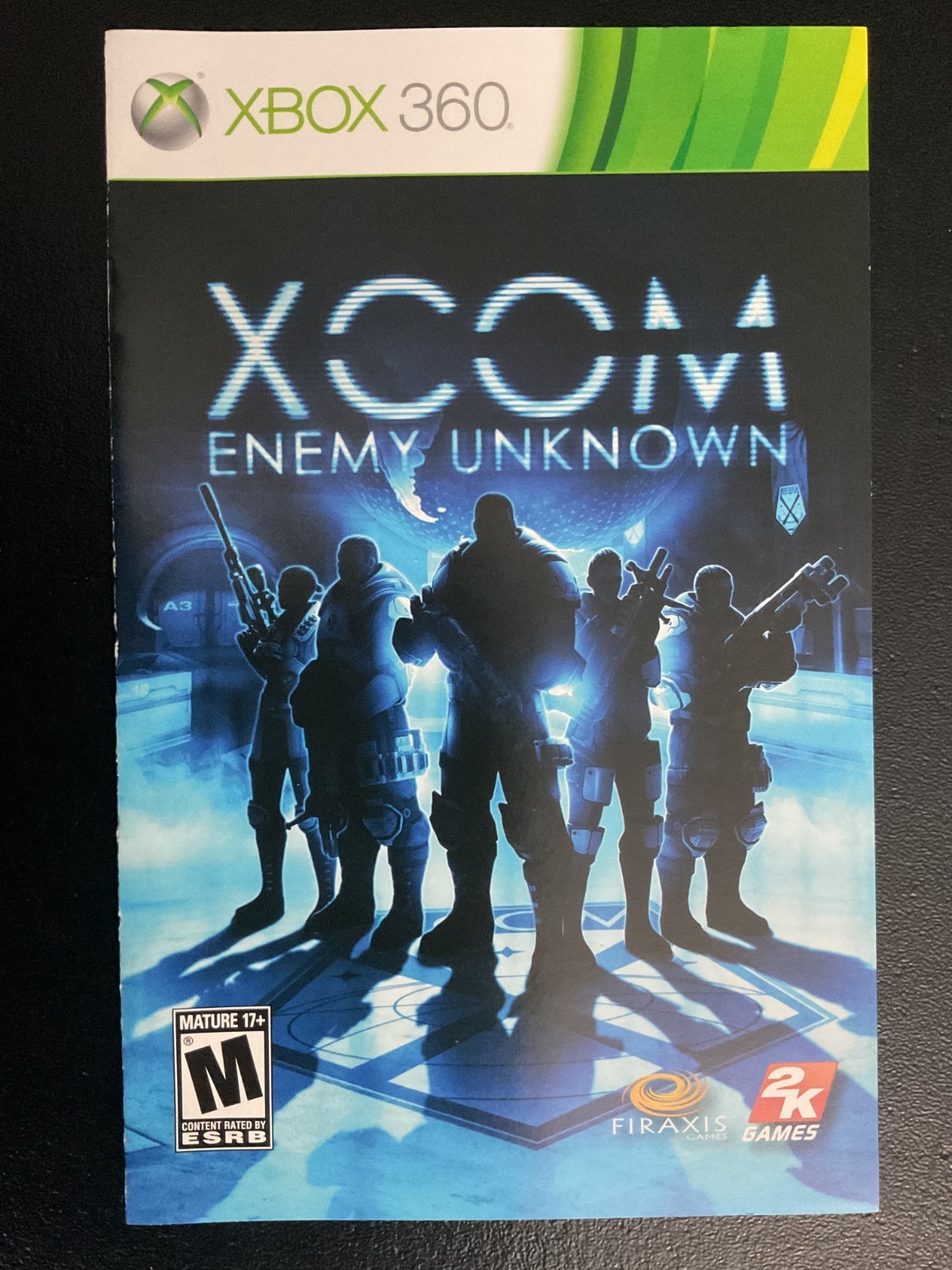 XCOM Enemy Unknown Microsoft Xbox 360 Instruction Manual Only