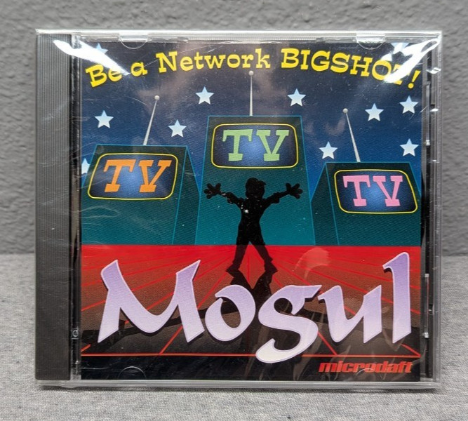 TV Mogul – Be a Network Bigshot! – IBM PC Game 1988 – Microdaft – Sealed
