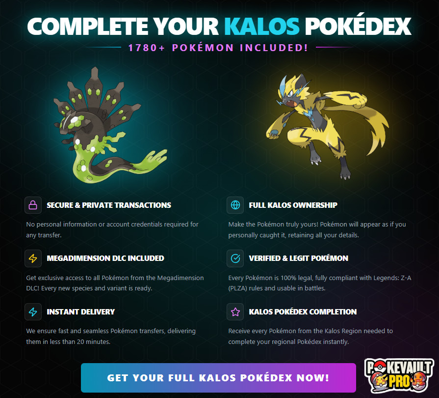 Pokemon Home Living Dex – Complete Pokedex for All Pokemon Games (Gen 1-9)