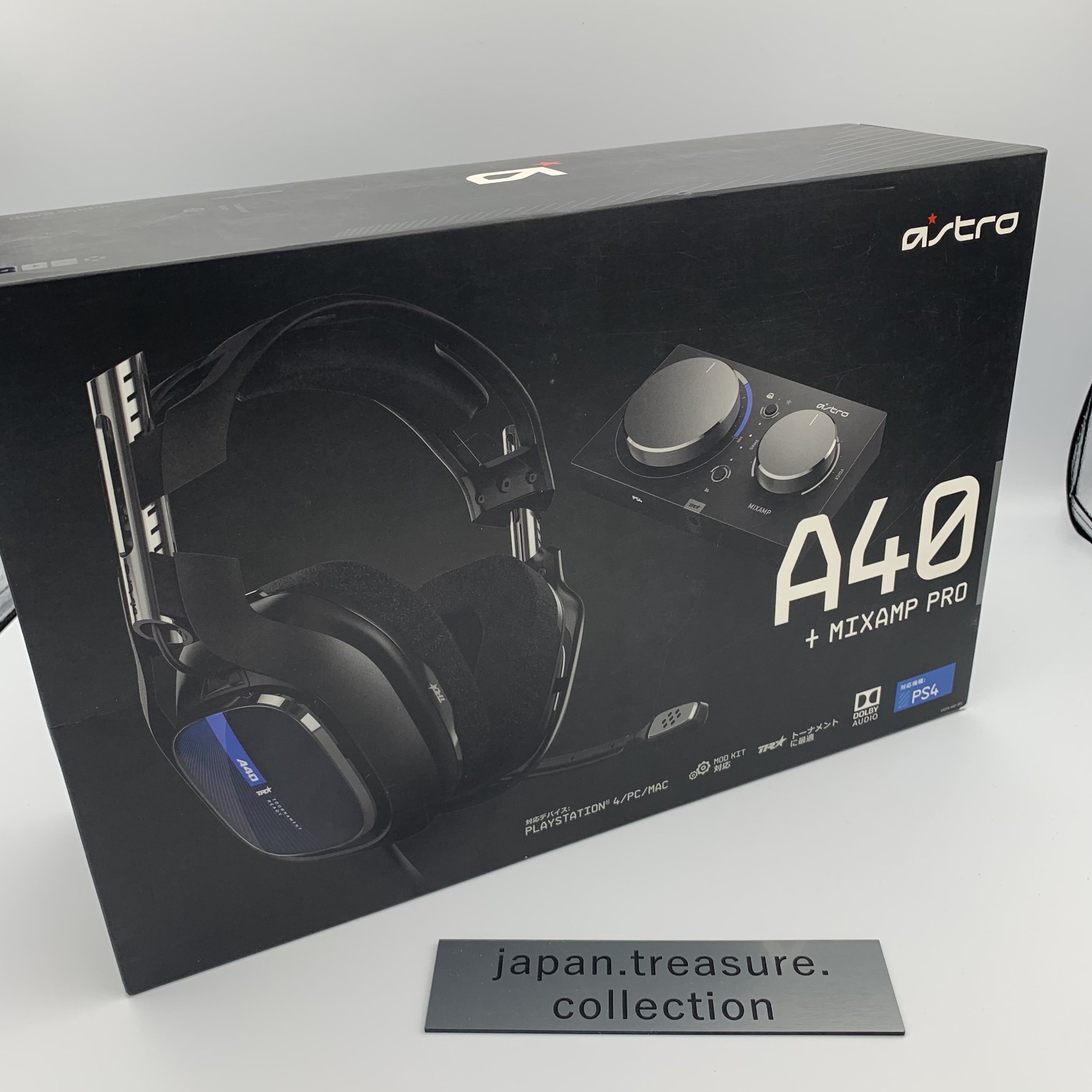 ASTRO A40 TR + Mixamp Pro Wired Gaming Headset PC/Mac/PS4 From Japan