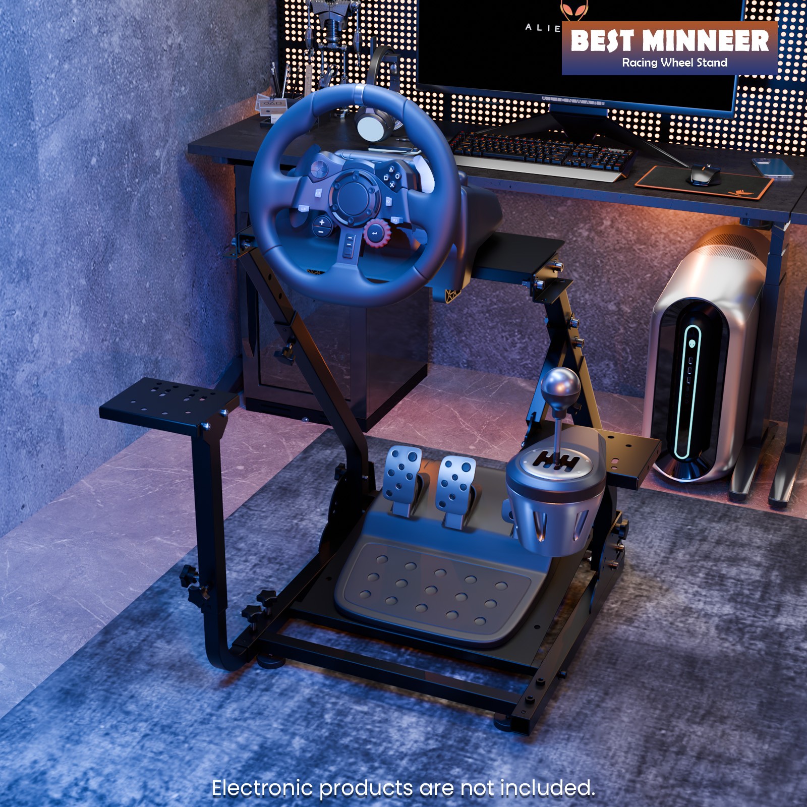 Minneer G29 Steering Wheel Stand Fits Logitech G920 Xbox Sim Racing Wheel Stand
