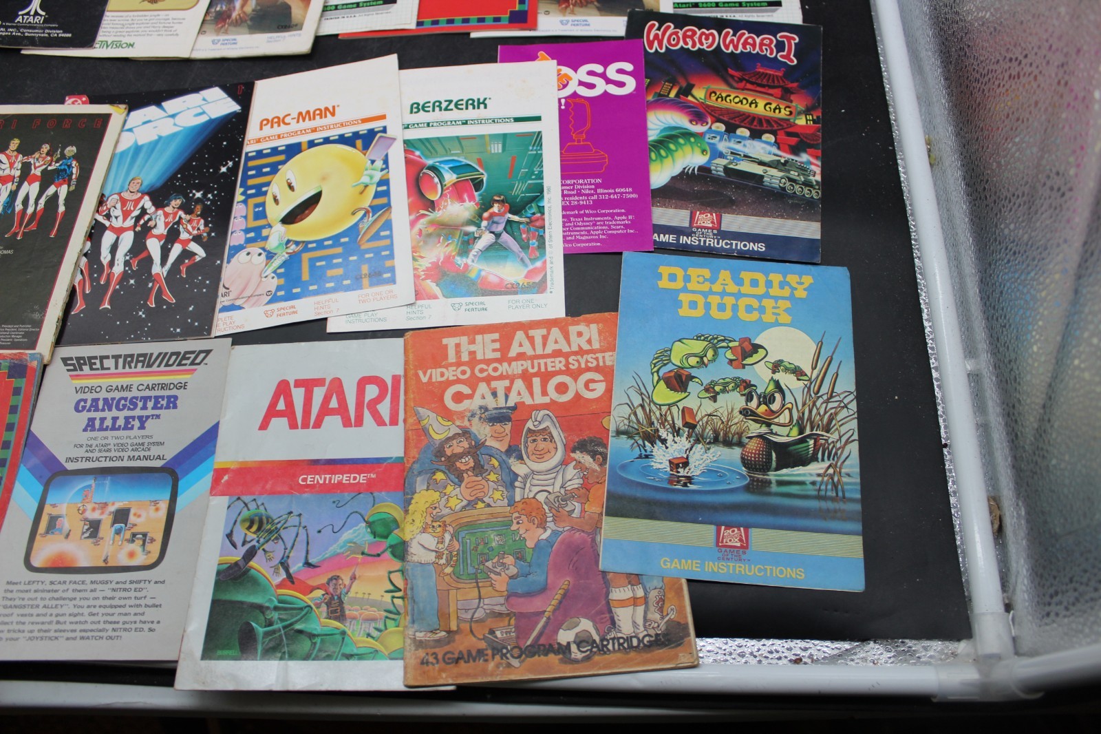 Lot Of 23 Atari Game Manual/Instruction Books ETC See pics for titles