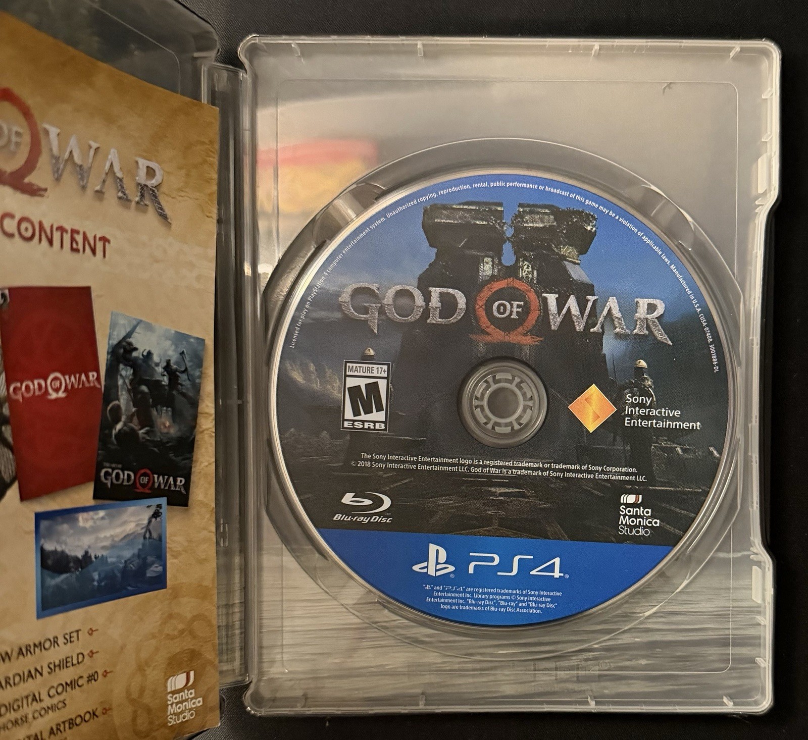 Sony PlayStation 4 God of War Collectors Edition PS4 Complete With Statue