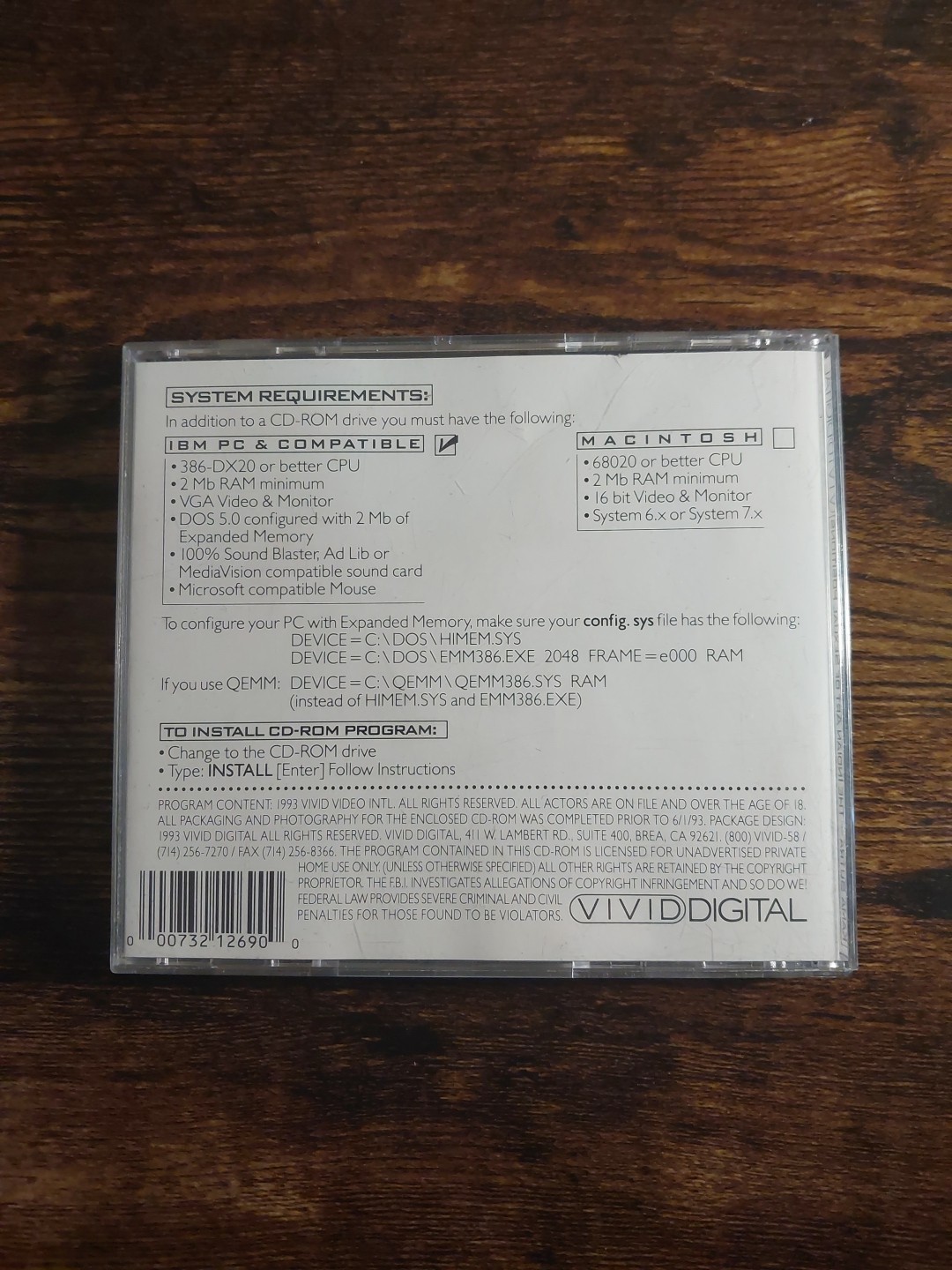 Vivid Interacitve Legend Of The Kama Sutra 1993 CD ROM super rare OOP Adult Game