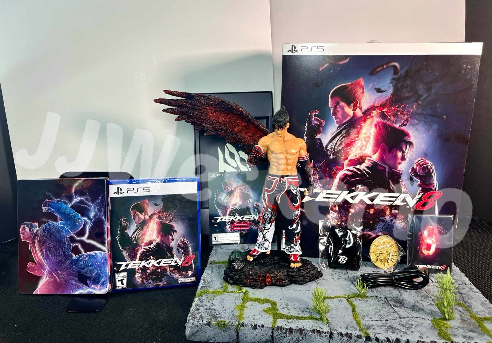 Tekken 8 (PlayStation 5, 2024) Premium Collector’s Edition- Devil Jin Lights Up!