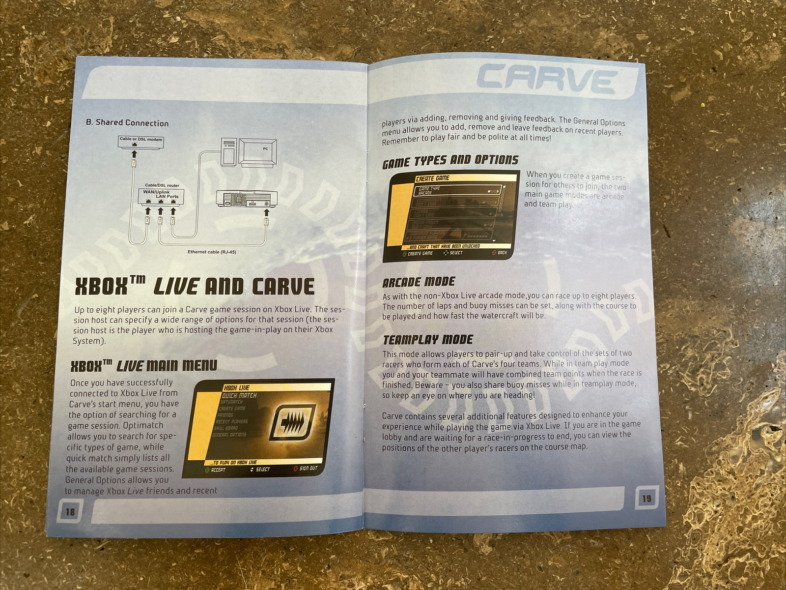 Carve Microsoft XBOX Global Star Software