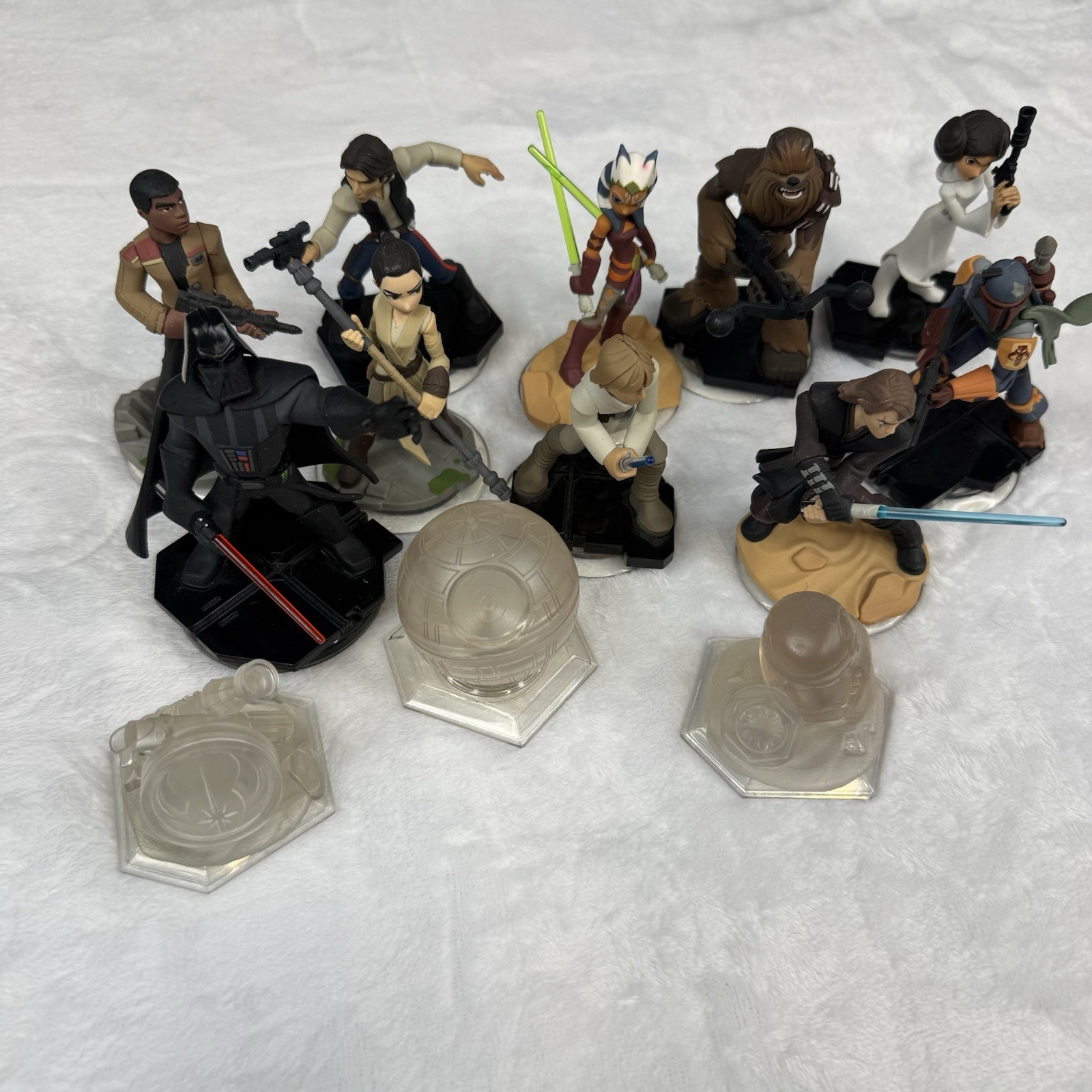 Disney Infinity 3.0: Star Wars Figures Lot Darth Vader, Luke Skywalker,