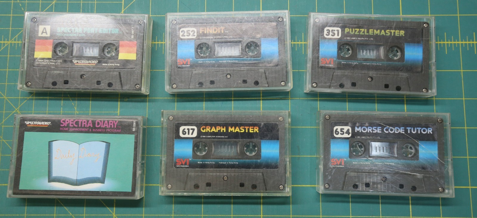 Lot of 6 Spectravideo SVI‑318/328 Cassettes All Untested
