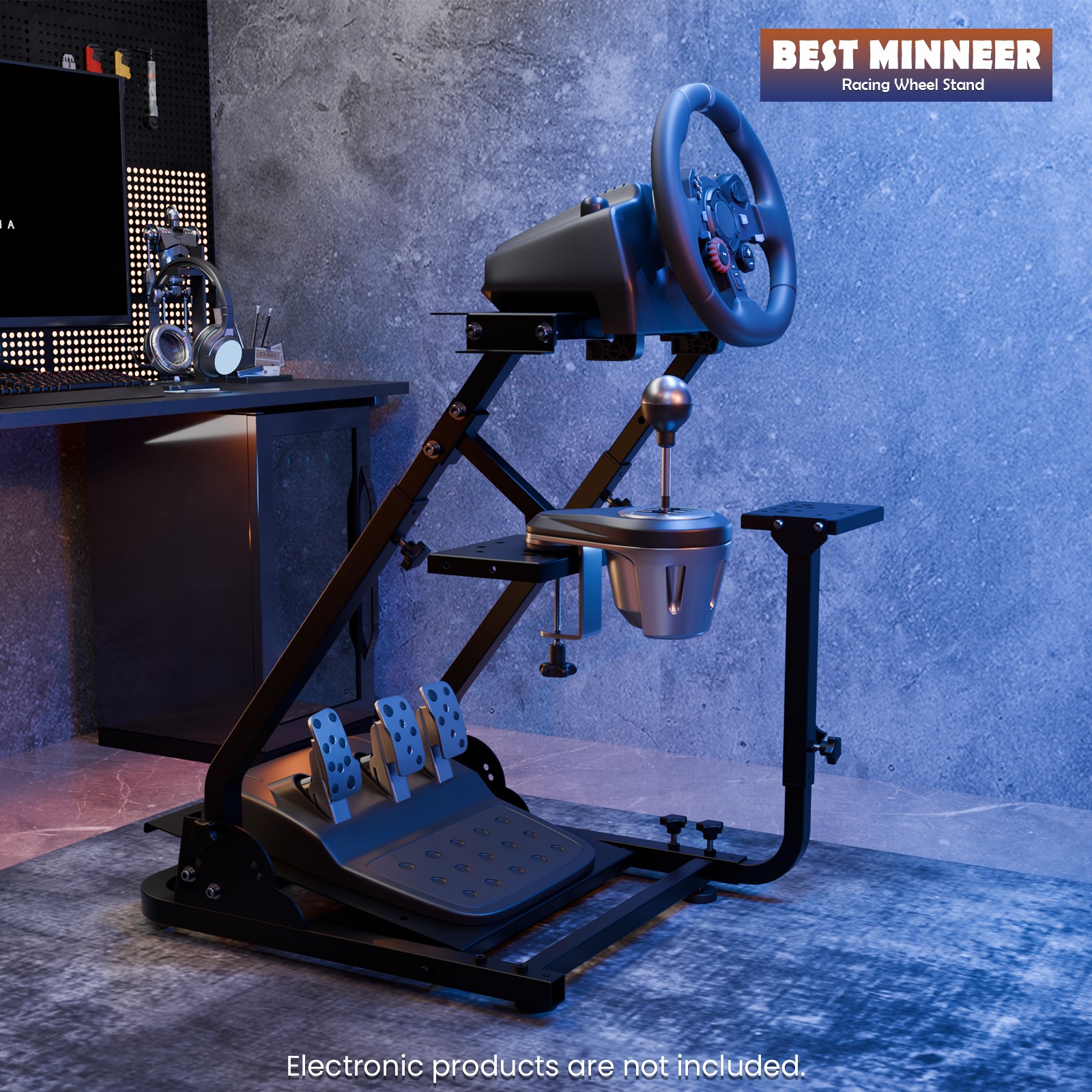 Minneer G29 Steering Wheel Stand Fits Logitech G920 Xbox Sim Racing Wheel Stand