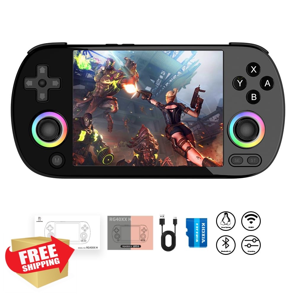 Ayhgicxt RG40XXH Handheld Game Console Black