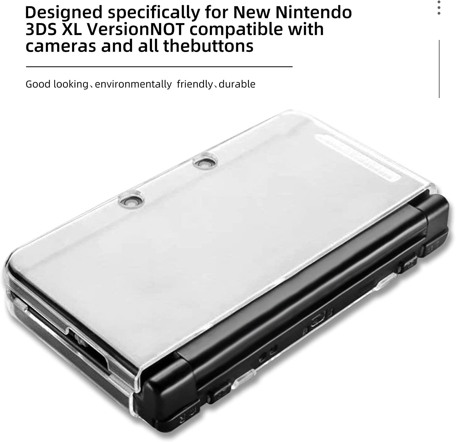 Ultra Clear Crystal Hard Protective Shell Case for 2015 Nintendo New 3DS XL LL
