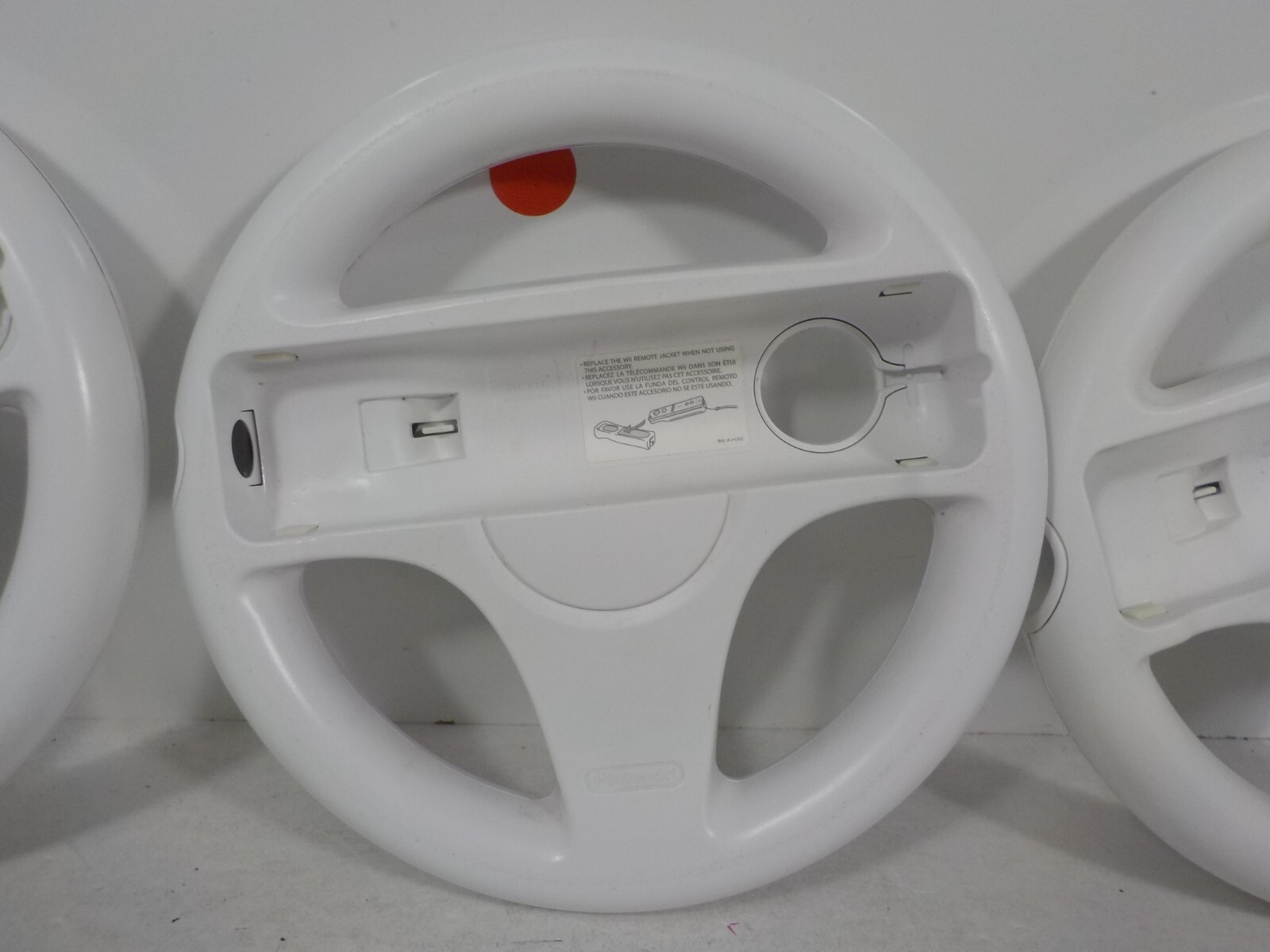 N A129 3pcs Mario Kart Racing Steering Wheel Nintendo Wii Remote Game Controler