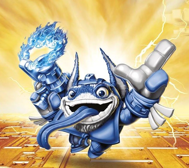 Skylanders Superchargers Power Blue Set Of Four NFC Cards Splat Gold Rusher +++