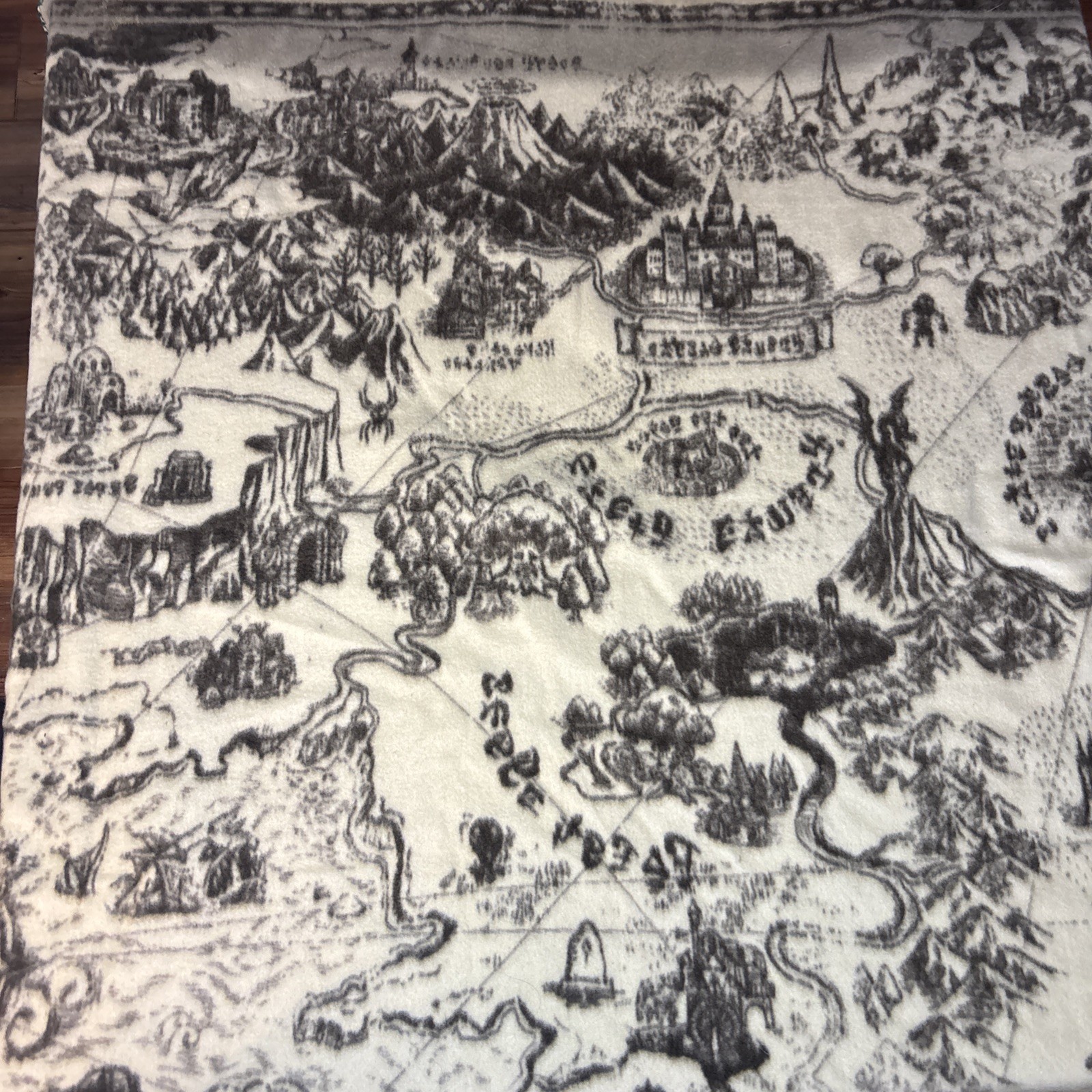 The Legend Of Zelda Culture Fly Collector Box HYRULE MAP Throw Blanket Nintendo