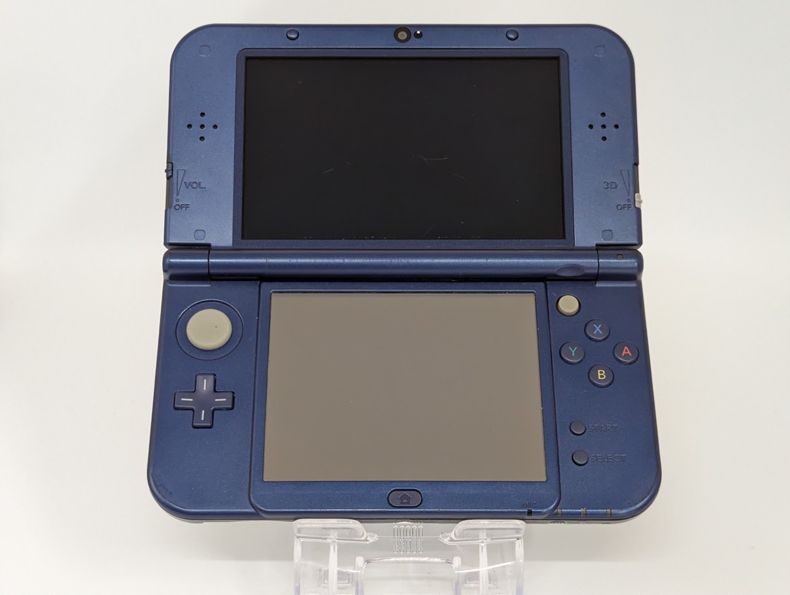B447 Nintendo new 3DS LL XL console Metallic Blue w/adapter fx