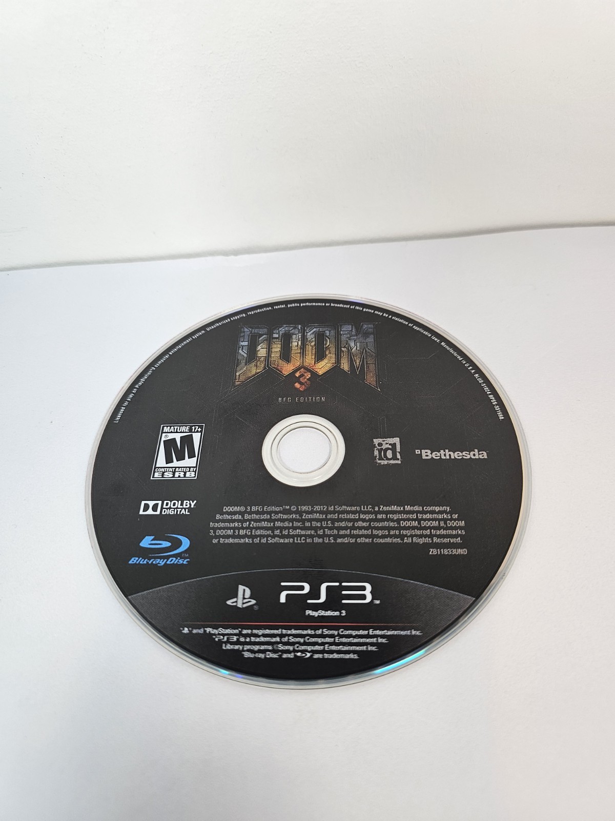 Doom 3 BFG Edition (Sony PlayStation 3, 2012) CIB Tested And Working