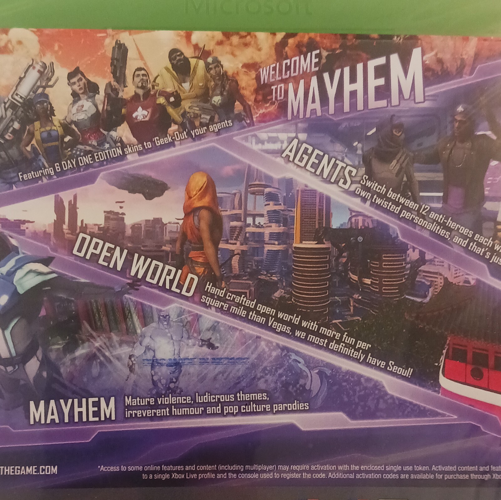 Agents of Mayhem Day One Edition Legal Action Pending DLC Xbox One UNOPENED